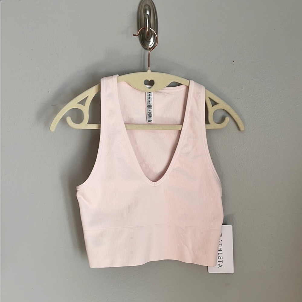 Athleta Aurora Crop Rib Tank top NWT